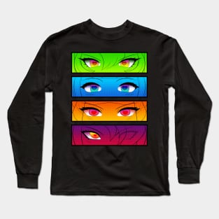 Colored Gradients GG girl's eyes Long Sleeve T-Shirt